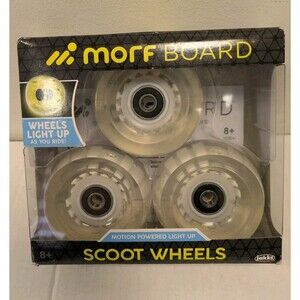 NEW Morf Board 3-Pack Replacement Wheels 76mm LED Light Up Scoot Xtension 96954